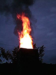 Image of
                  anagama chimney